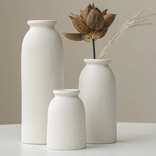 Ceramic Vase Set of 3 – White
