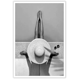 Trendy Feminist Pool Photography Wall Art 16x24