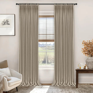 Thermal Blackout Linen Curtains 40x108